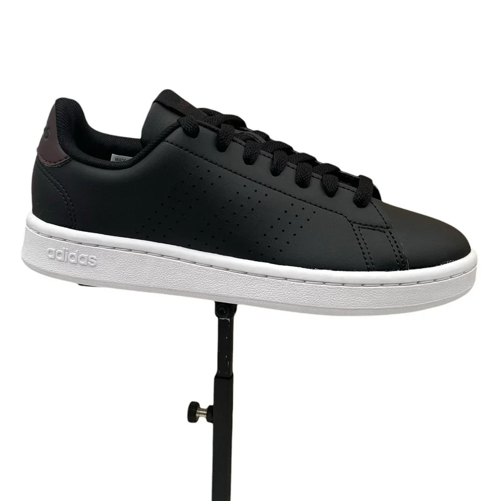 Adidas Advantage Mens Youth Big Boys Casual Low Top Sneaker Size 3.5 Black/Brown